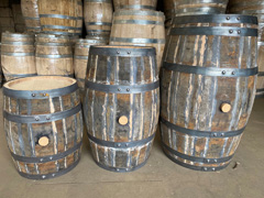 Barrels for storing alcohol